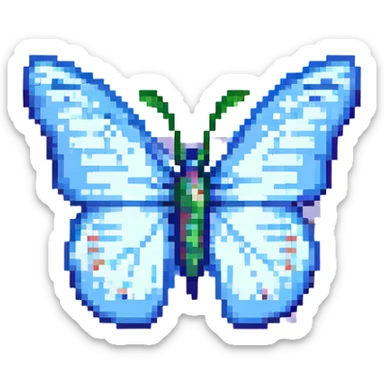 a butterfly sticker