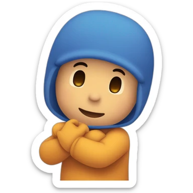 pocoyo wanting a hug sticker
