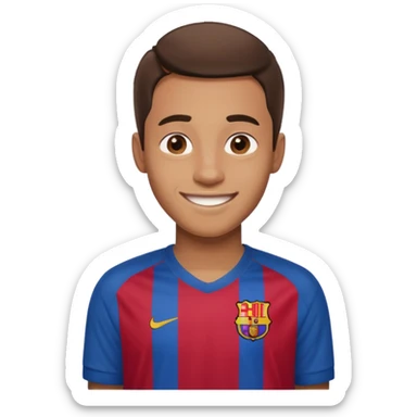 He was born at the age of 16 wearing a Barcelona shirt sticker