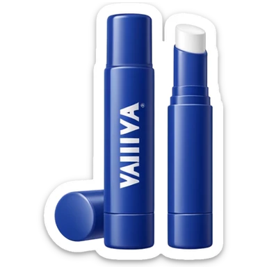 generate an ios genmoji of a NIVEA lip balm sticker