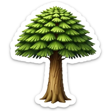 A Brazilian araucaria tree sticker