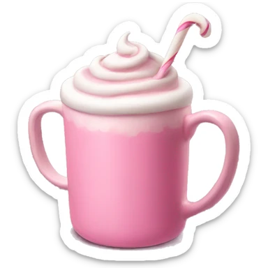pink hot chocolate  sticker