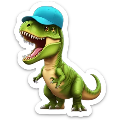 T rex with a cap Versace and vape   sticker