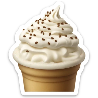 Vanilla bean frappe from Starbucks sticker