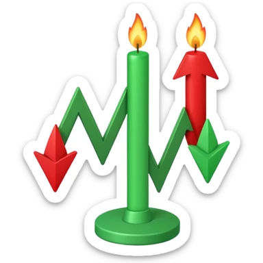 create an emoji  of trading candlestick movement sticker
