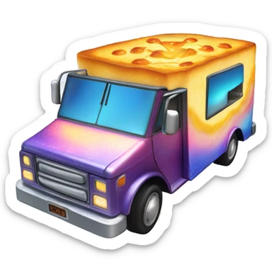 Fiery hot Blueberry Cheesecake holographic hot wheel food truck sticker