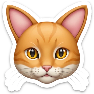 draw ears like a cat's sticker