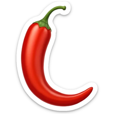 un piment rouge allongé sticker