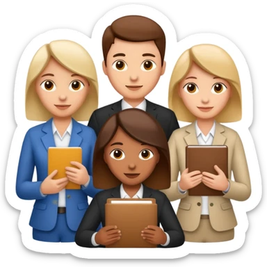 HR works: administrative, people, collaboration sticker