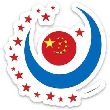 East turkistan flag sticker