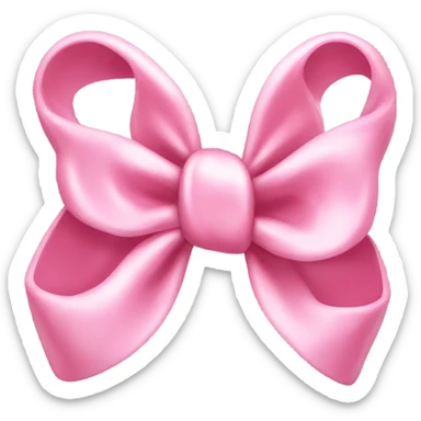 A cute pink bow sticker