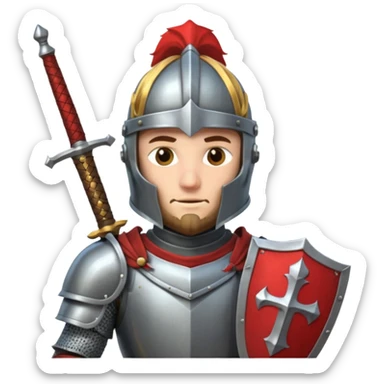 medieval knight sticker