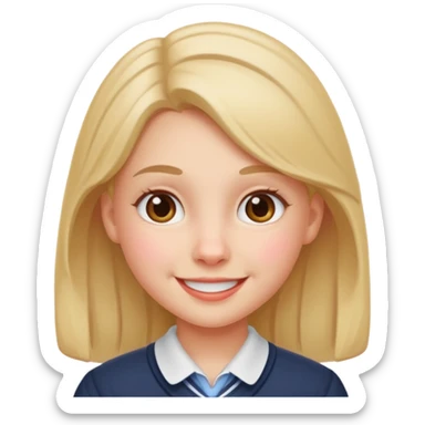 A schoolgirl  sticker