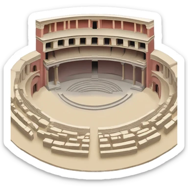 Ancient Greek Epidauros theatre sticker