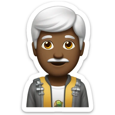 Marciana besando a una humana sticker