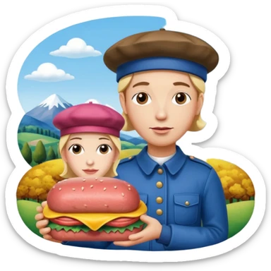  SPAM meat jeff koons style sculpture art french portrait landscape  sticker