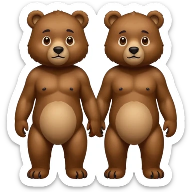 Bear couple sticker