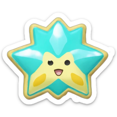 Pokemon Jirachi Badge Winter Slowflake GiftBox 2023 sticker