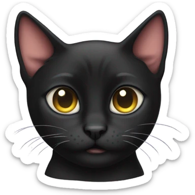 Crying Bombay cat sticker