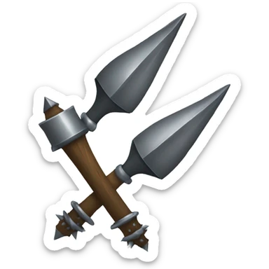 Mace with spikes sticker