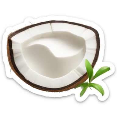 A single can of coconut cream sticker
