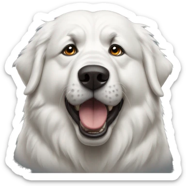 Angry Great Pyrenees  sticker