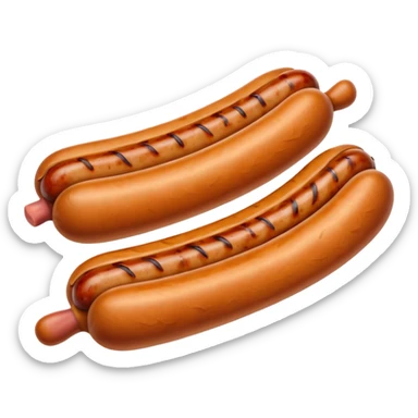 a single sausage sticker
