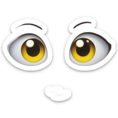 angel glowing eyes by Takashi Murakami sticker