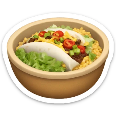 burrito bowl sticker