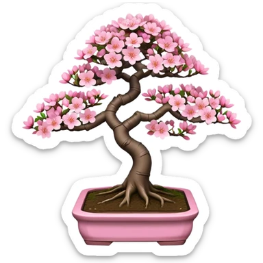 sakura bonsai tree sticker