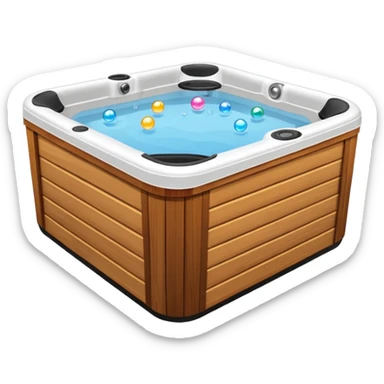 Hot tub sticker
