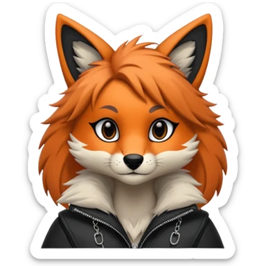 Edgy modern anthro furry by Falvie, LiLaiRa, AngieWolf sticker