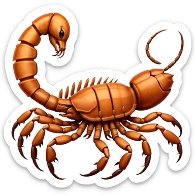 Auburn-Copper-brown desert Scorpion sticker