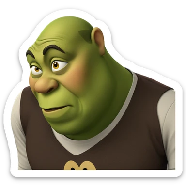 bald meme with colorful shirt sticker