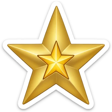 Emogie of verified  of star of 24 head and tick  sticker