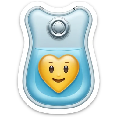 ostomy bag, neutral sticker