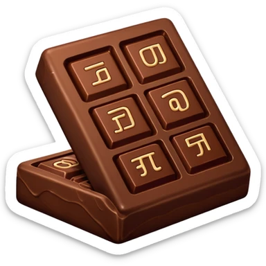 dubai Chocolate piece sticker