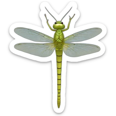 mayfly aquatic nymph sticker