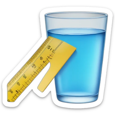 measure-water-with-yellow-ruler sticker