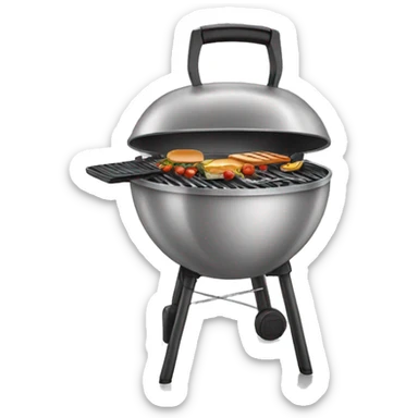 lunch grill checken  sticker