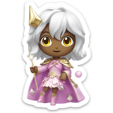 Magical girl Anime figurine  sticker