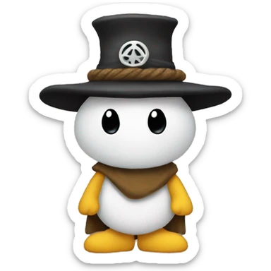 Woodstock as a pilgrim sticker
