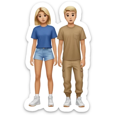Justin bieber et hailey bieber  voir tous le corps  sticker
