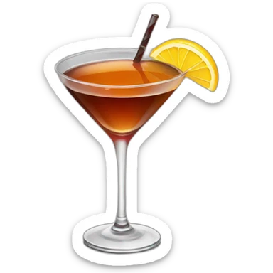 Manhattan cocktail sticker