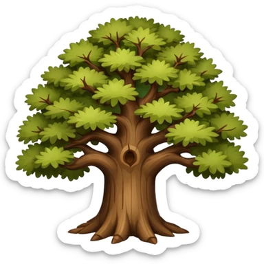 Oak tree sticker