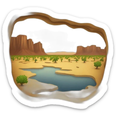  drought landscape sticker