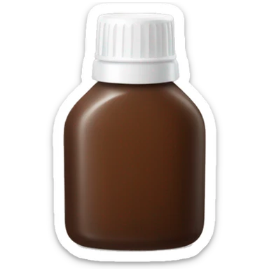 brown gel bottle sticker