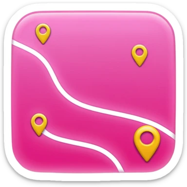 pink big gps map lines sticker