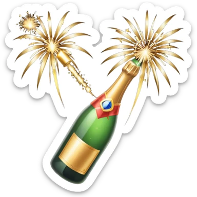 Bottles started arriving at tables with sparkler fireworks taped to their necks; soon you could order champagne bottles up to six liters big; eventually gold-plated and diamond-encrusted bottles appeared on some menus. sticker