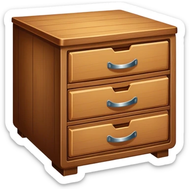 table with drawers sticker